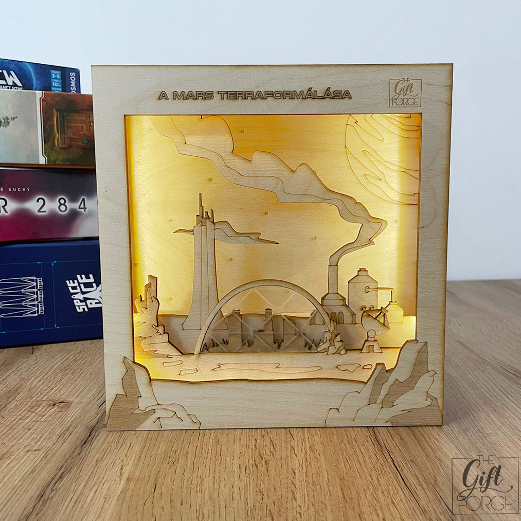 Space themed light box