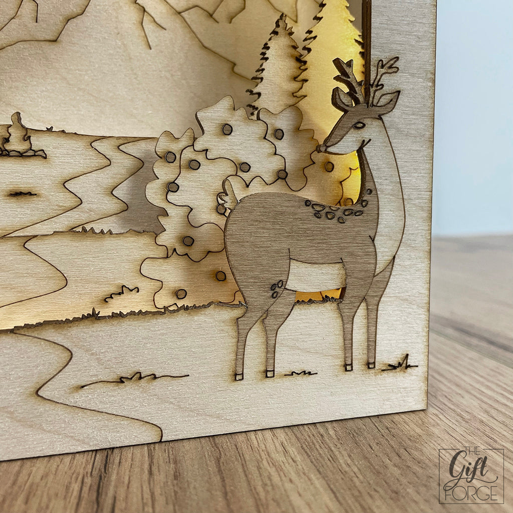 Nature themed light box