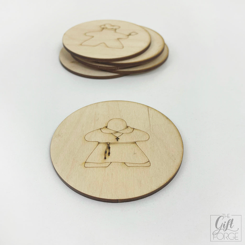 Meeple coasters (thematic 2)