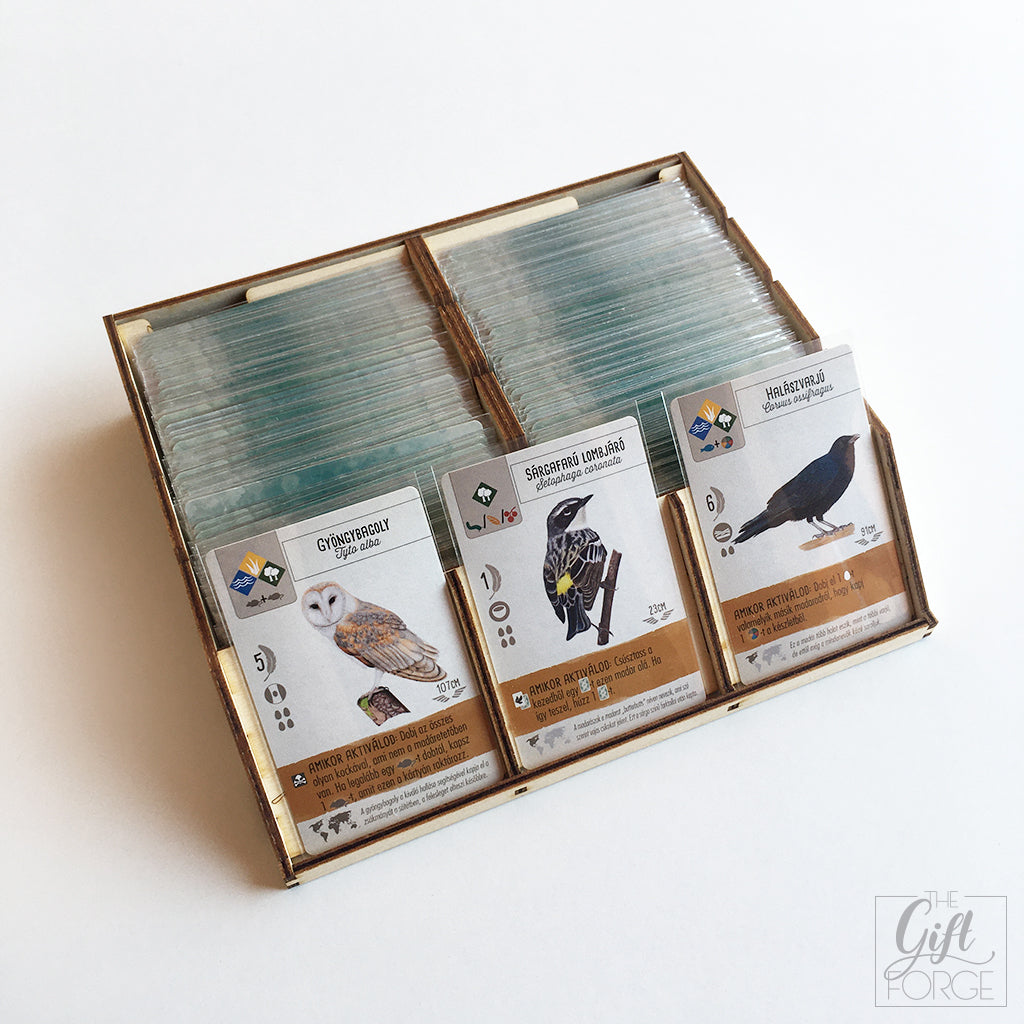 Insert compatible with Wingspan base game + European expansion