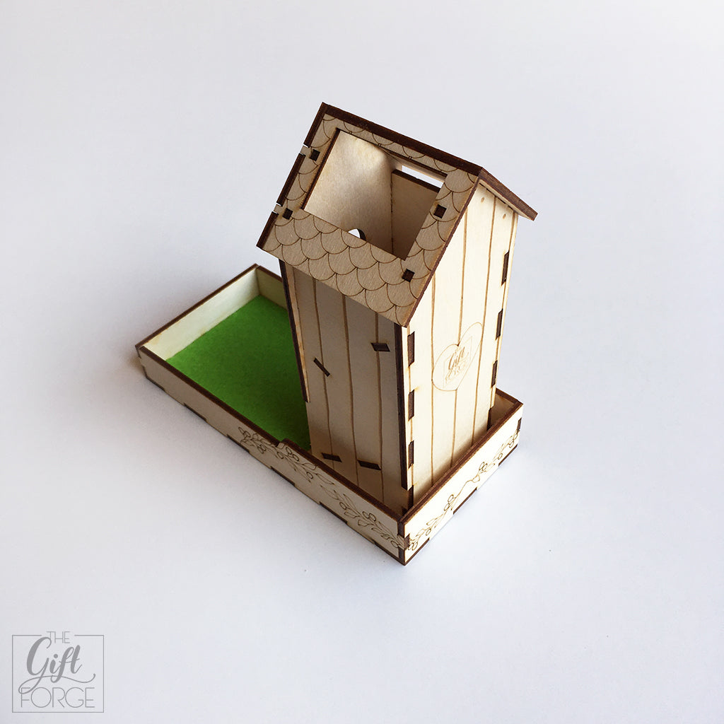 Bird house dice tower