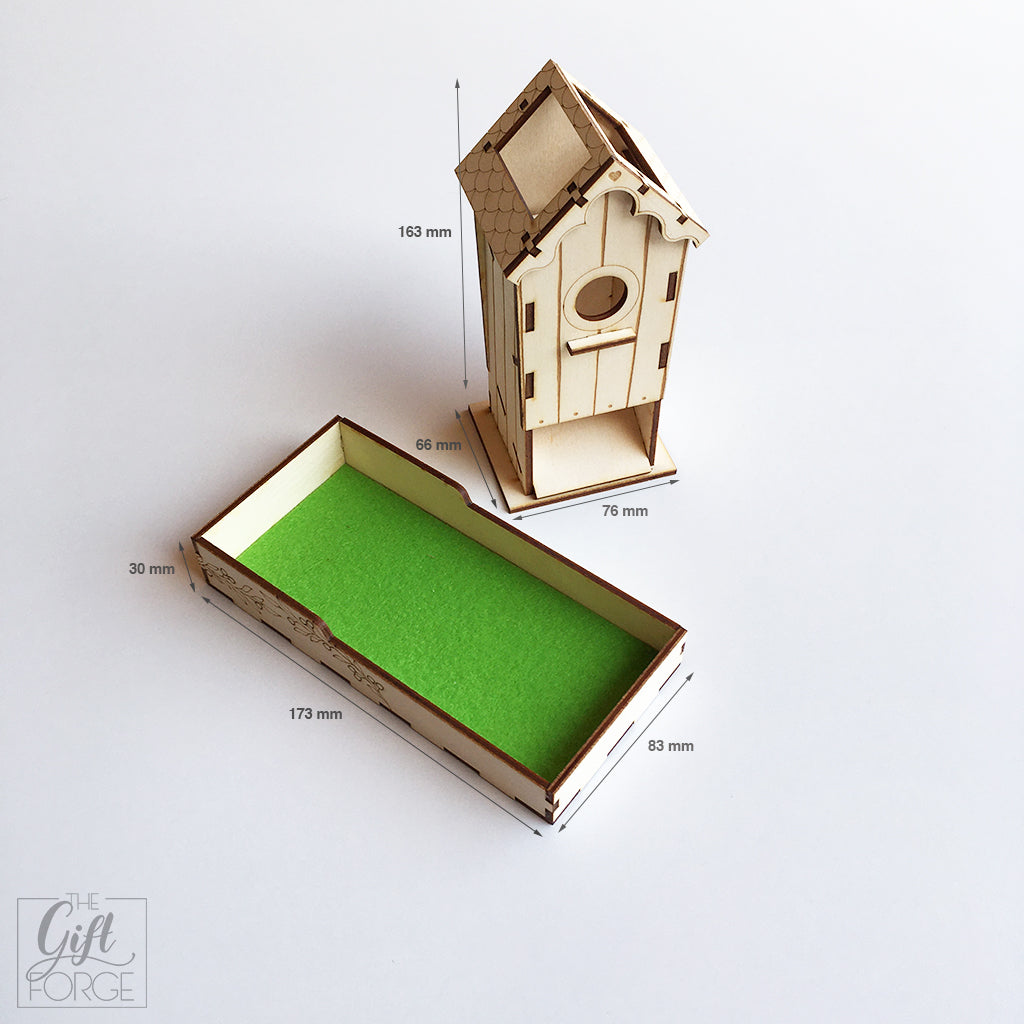 Bird house dice tower