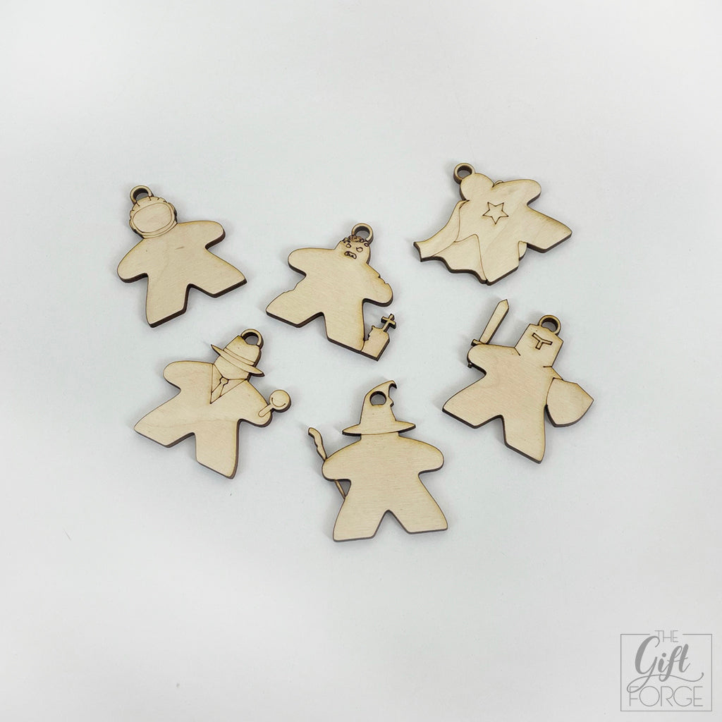 Christmas tree ornaments - Meeple (ameri style)