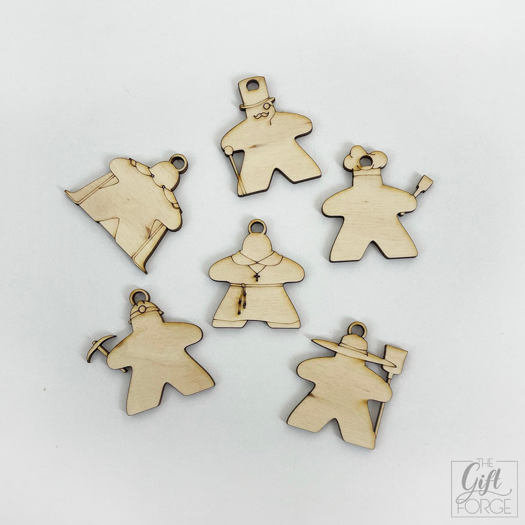 Christmas tree ornaments - Meeple (euro style)
