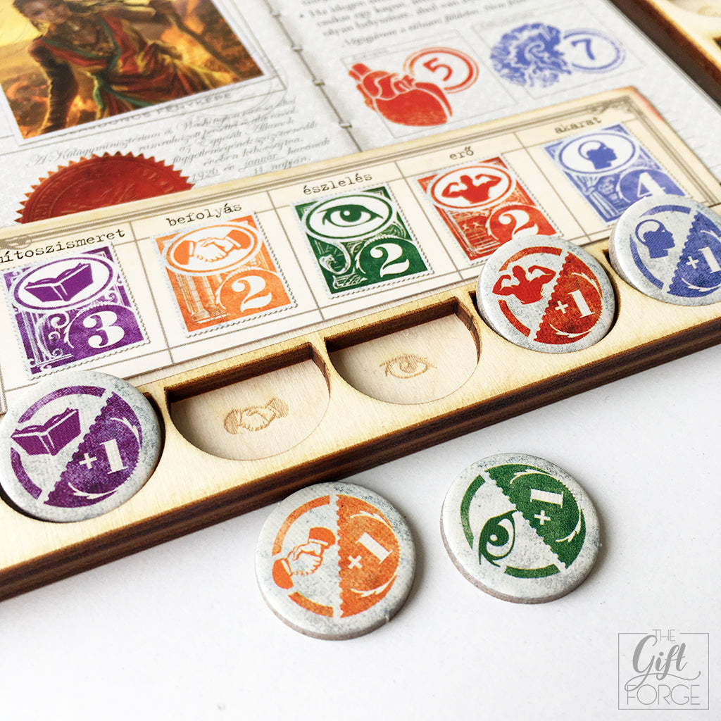 Player board compatible with Eldritch Horror