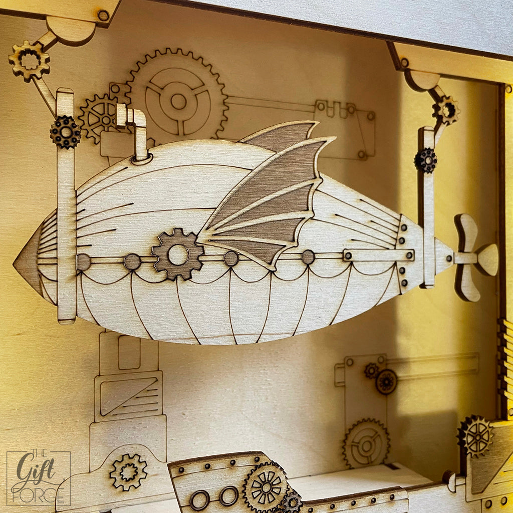 Steampunk themed light box