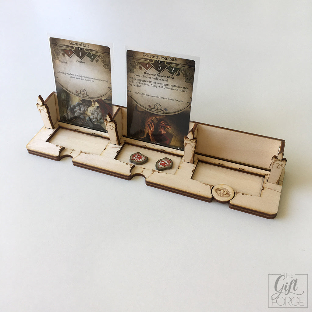 Encounter holder compatible with Arkham Horror: The Card Game
