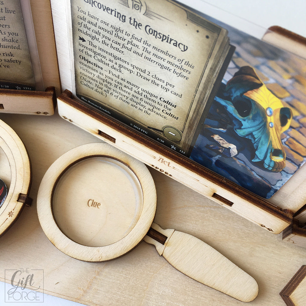 Agenda/Act holder compatible with Arkham Horror: The Card Game