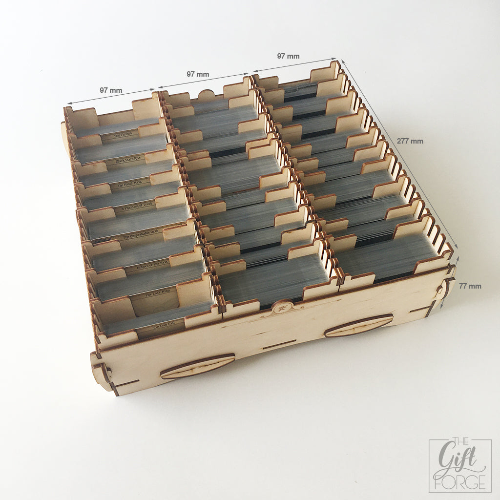 Big wooden box compatible with Arkham Horror: The Card Game