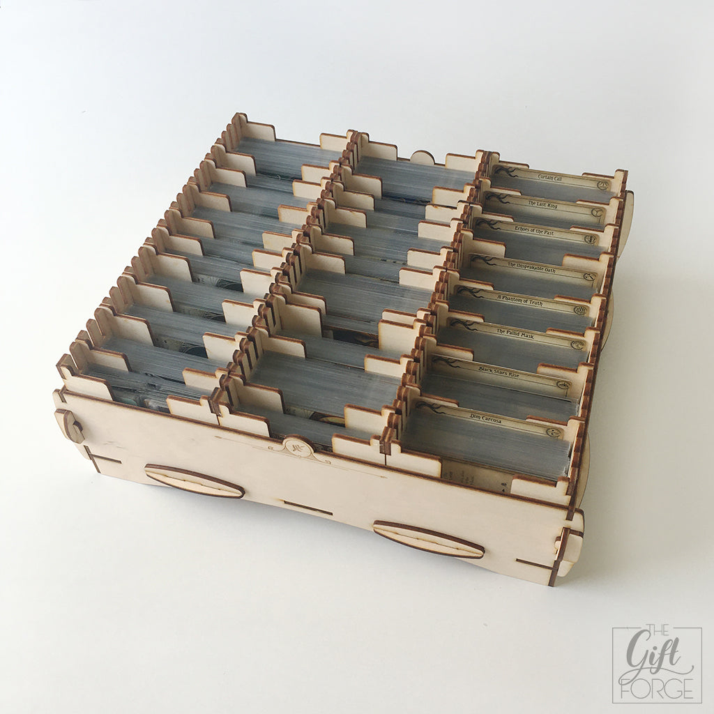 Big wooden box compatible with Arkham Horror: The Card Game