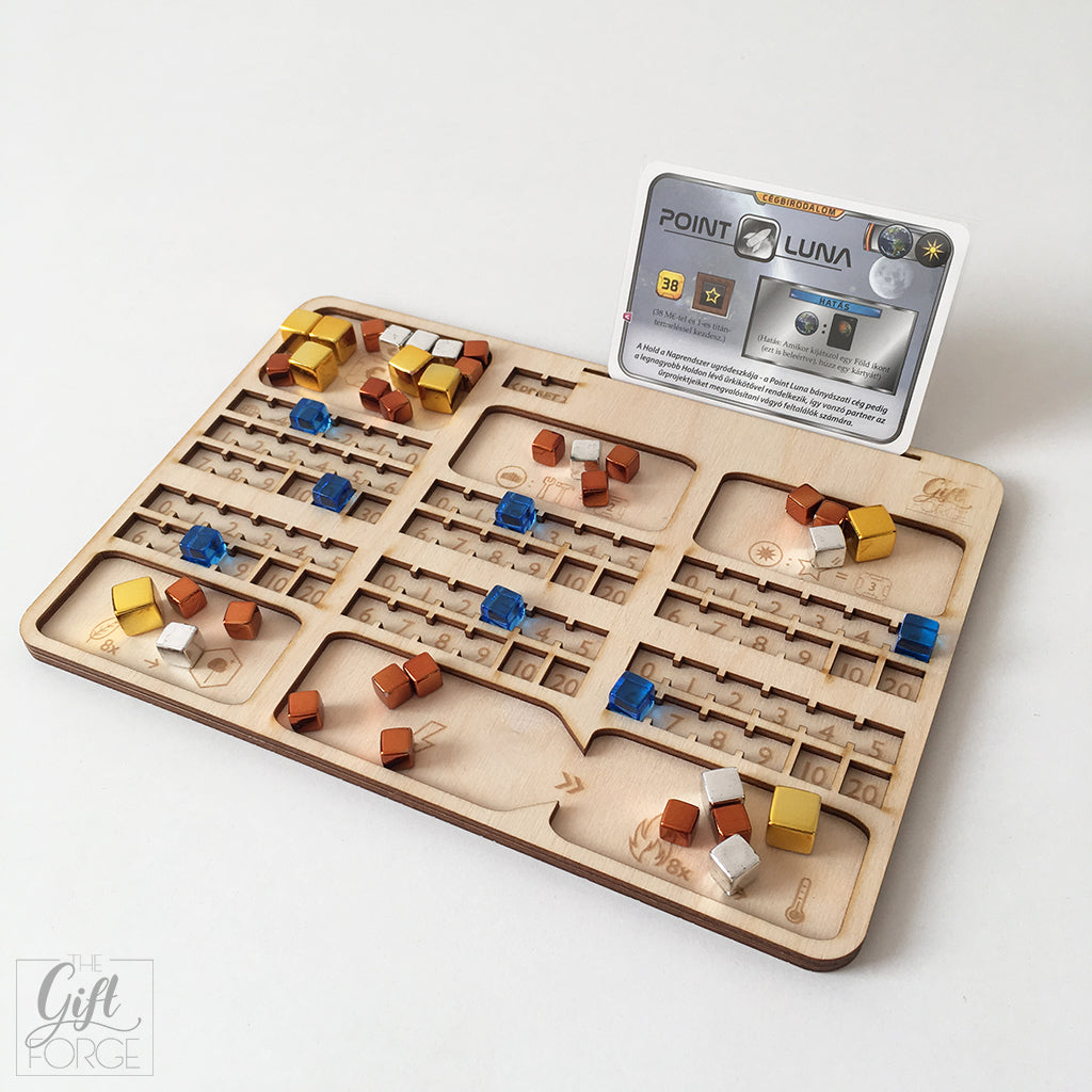 Player board compatible with Terraforming Mars