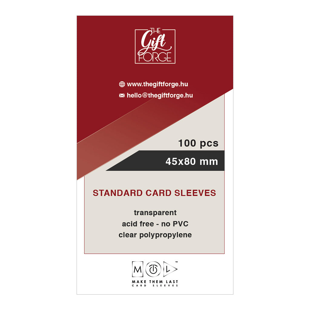 45x80 mm, 100 pcs standard card sleeves