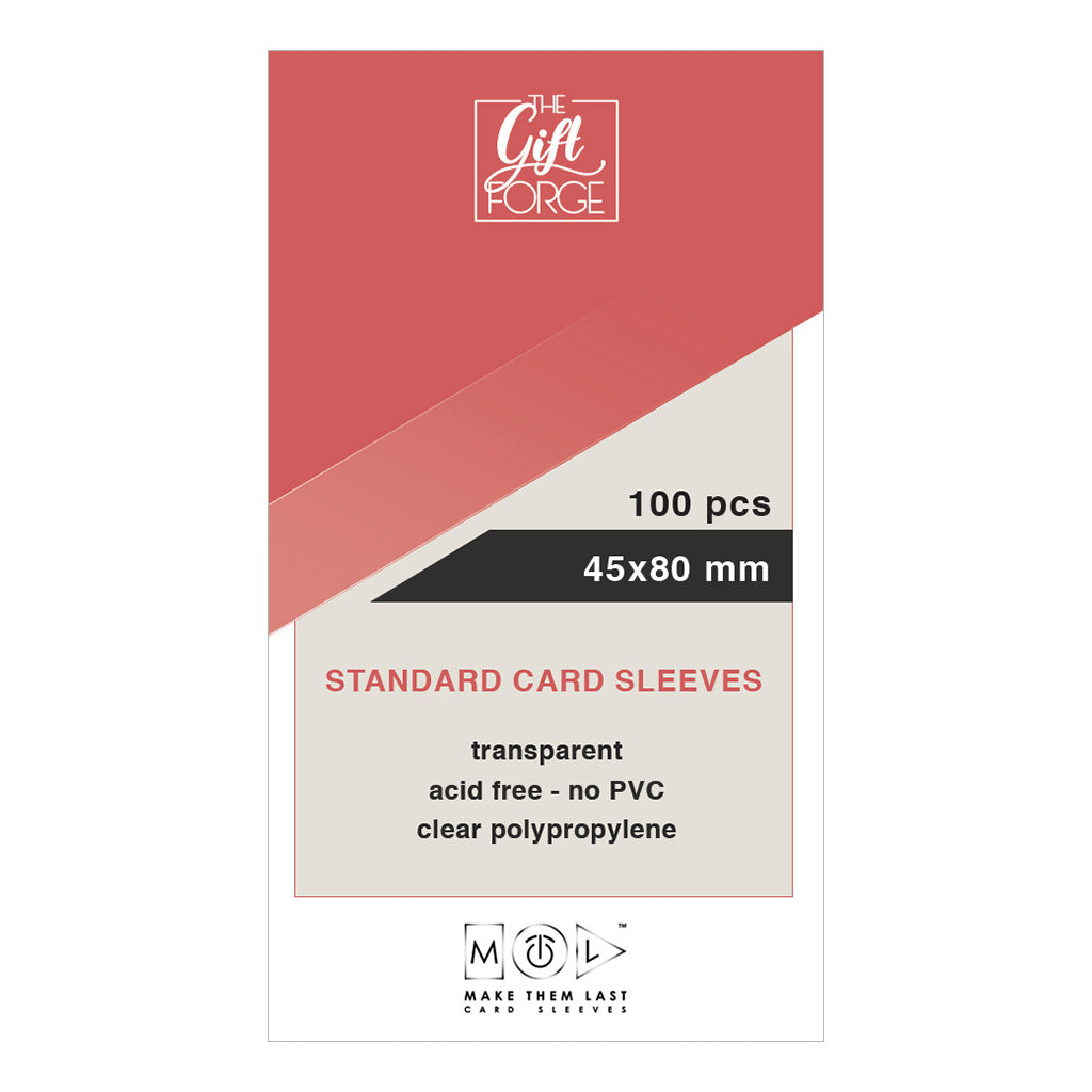 45x80 mm, 100 pcs standard card sleeves