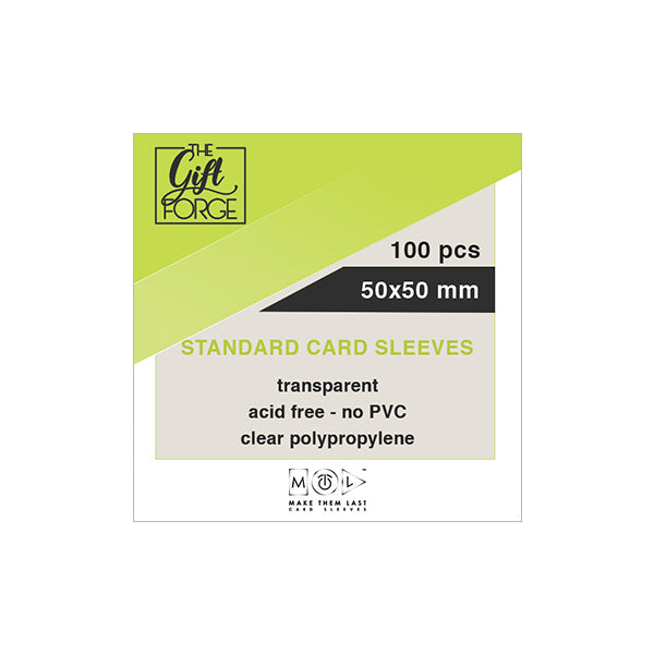 50x50 mm, 100 pcs standard card sleeves