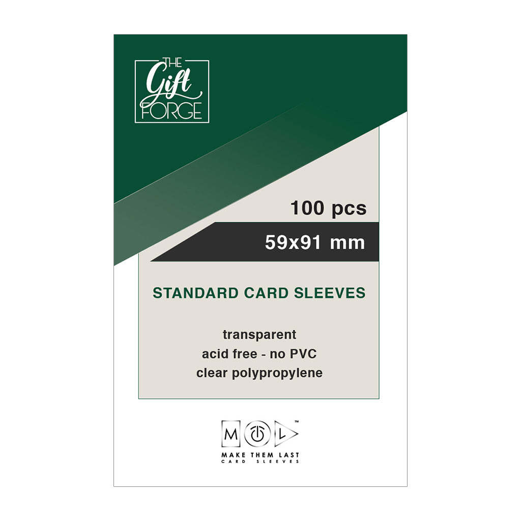 59x92 mm, 100 pcs standard card sleeves