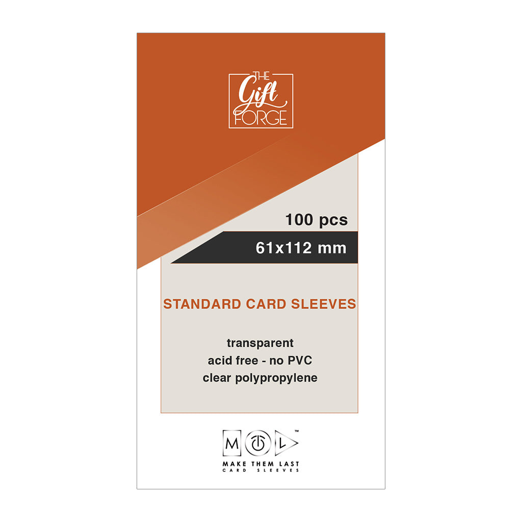 61x112 mm, 100 pcs standard card sleeves