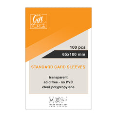 65x100 mm, 100 pcs standard card sleeves