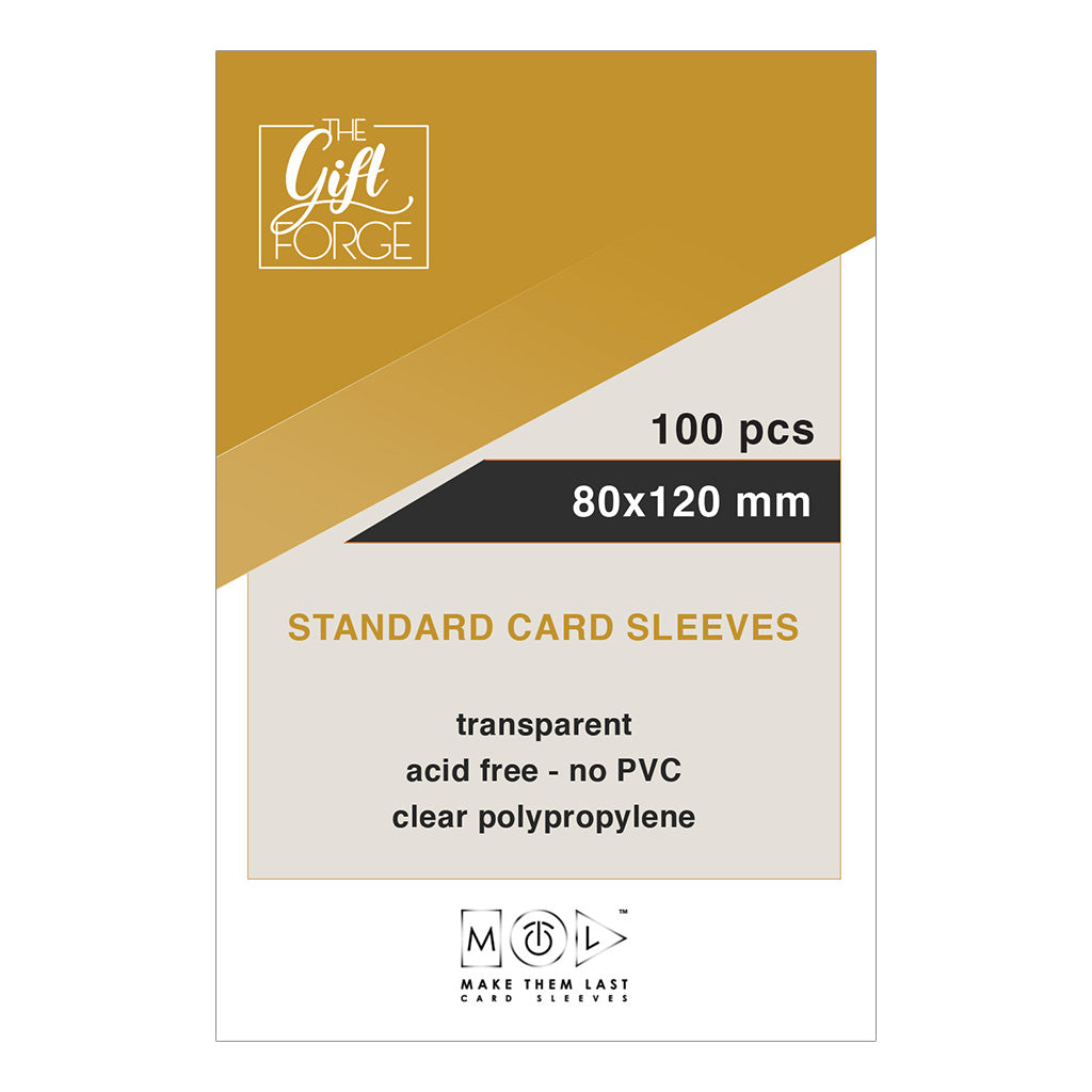 80x120 mm, 100 pcs standard card sleeves