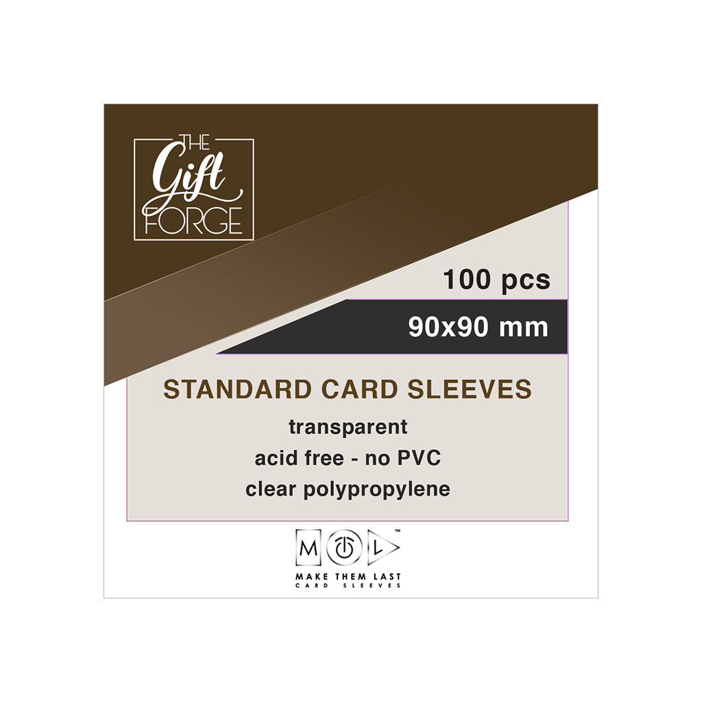 90x90 mm, 100 pcs standard card sleeves