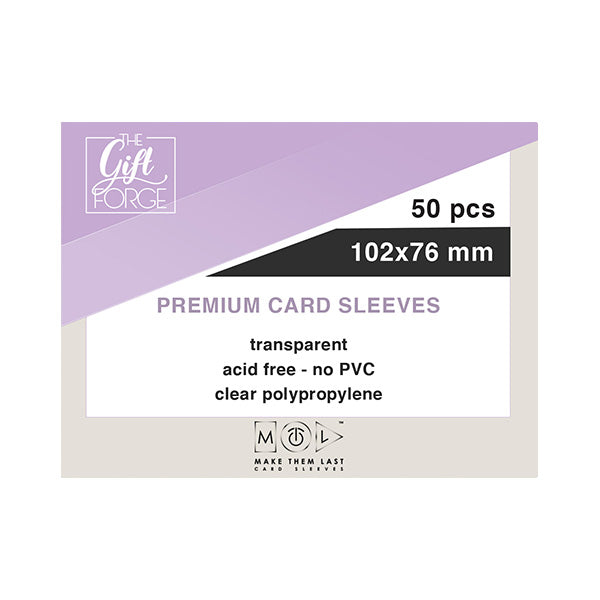 102x76 mm, 50 pcs premium card sleeves