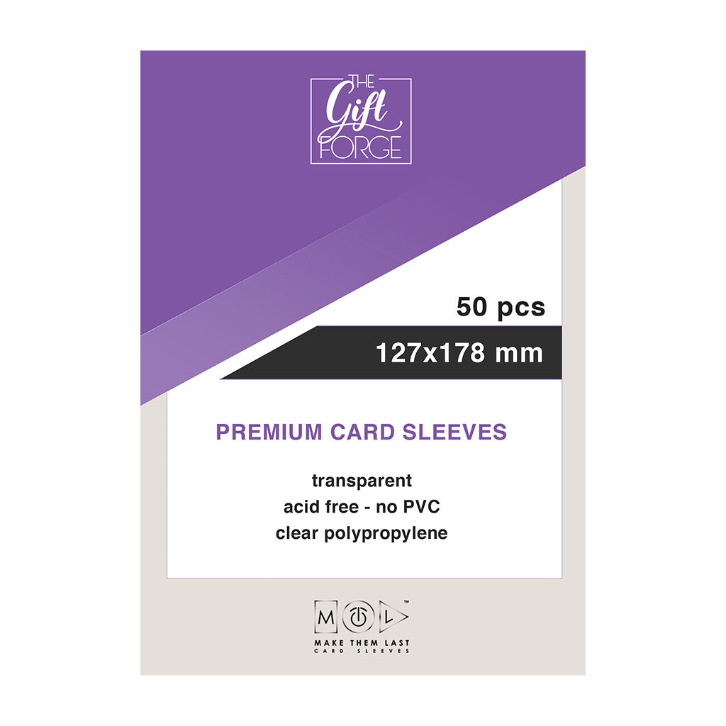 127x178 mm, 50 pcs premium card sleeves