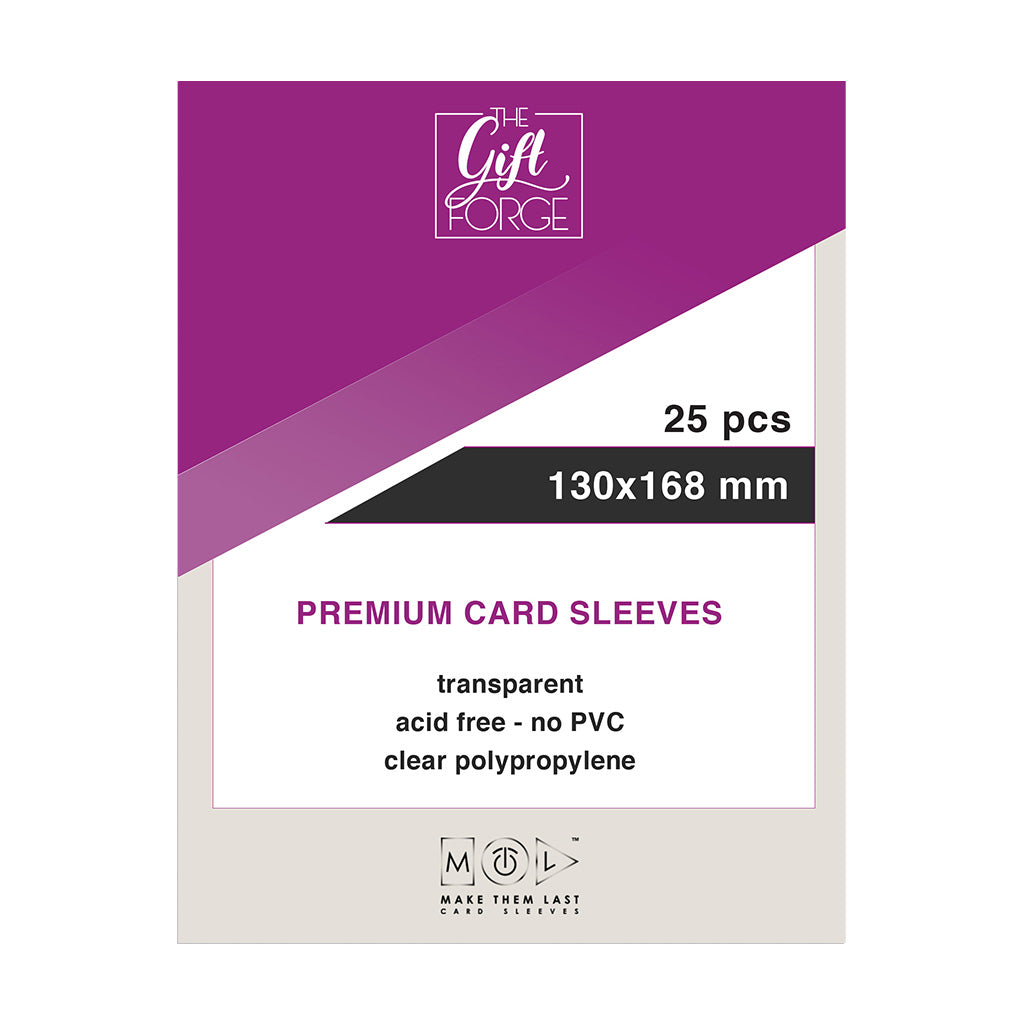 130x168 mm, 25 pcs premium card sleeves
