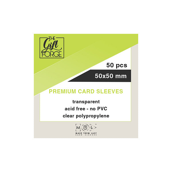 50x50 mm, 50 pcs premium card sleeves
