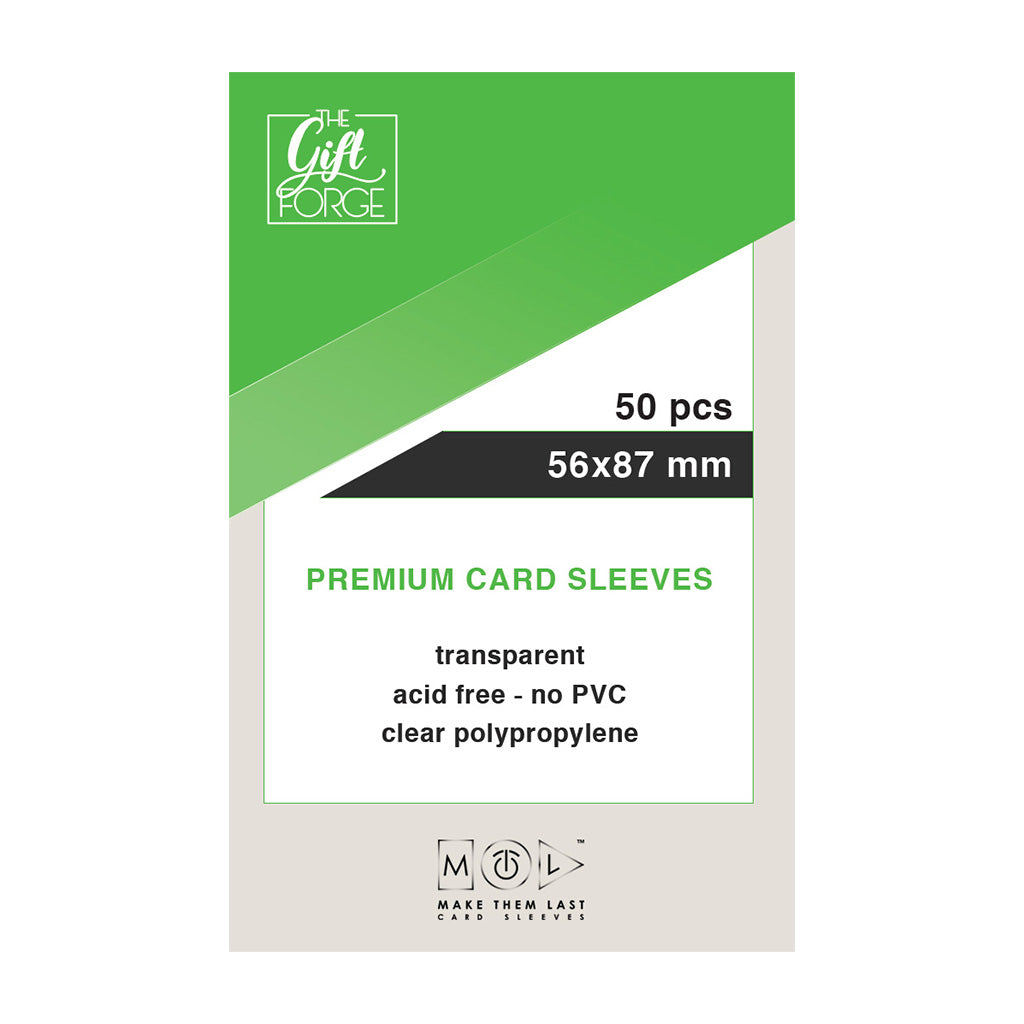 56x87 mm, 50 pcs premium card sleeves
