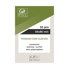 59x86 mm, 50 pcs premium card sleeves - The GiftForge