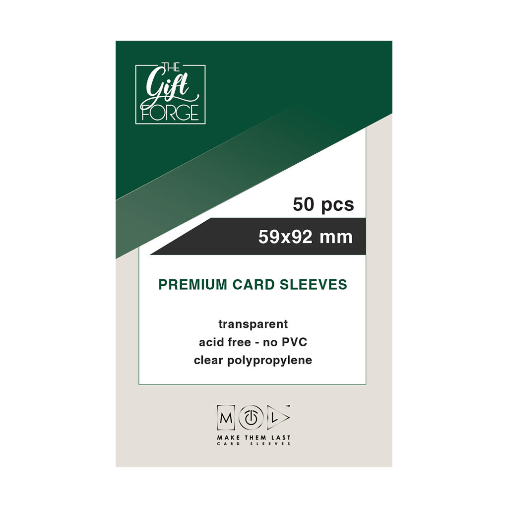 59x92 mm, 50 pcs premium card sleeves