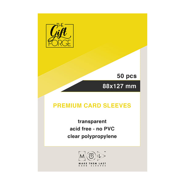 88x127 mm, 50 pcs premium card sleeves