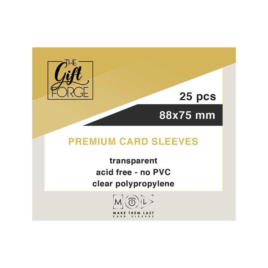 88x75 mm, 25 pcs premium card sleeves