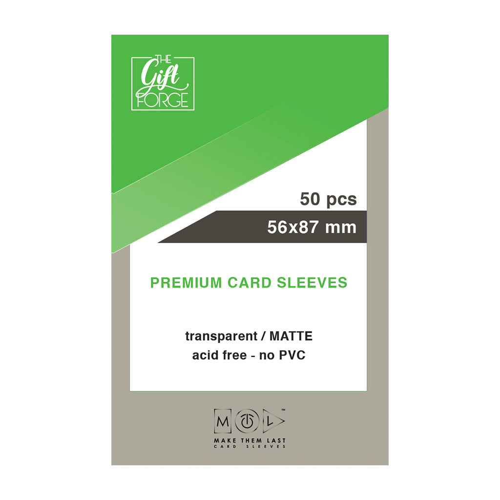 56x87 mm, 50 pcs card sleeves /MATTE