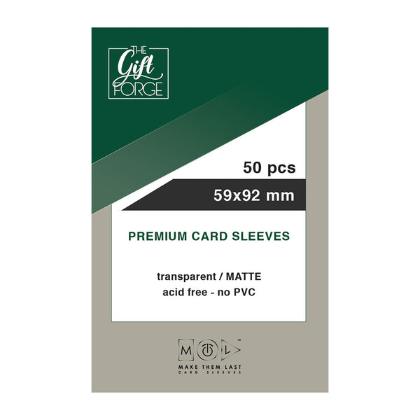 make them last card sleeves 59x92 mm, 50 pcs card sleeves / MATTE