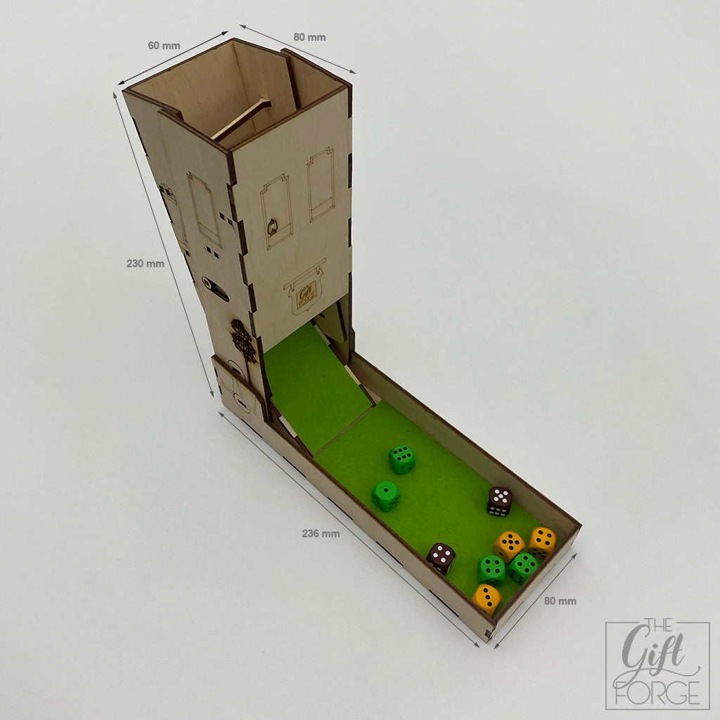 Wood workshop dice tower