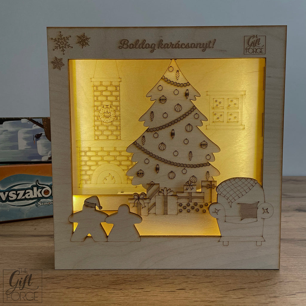 Christmas themed light box