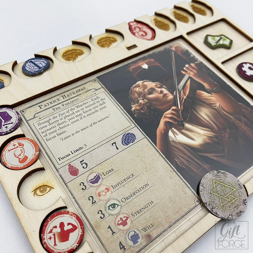 Player board compatible with Arkham Horror (3rd edition)