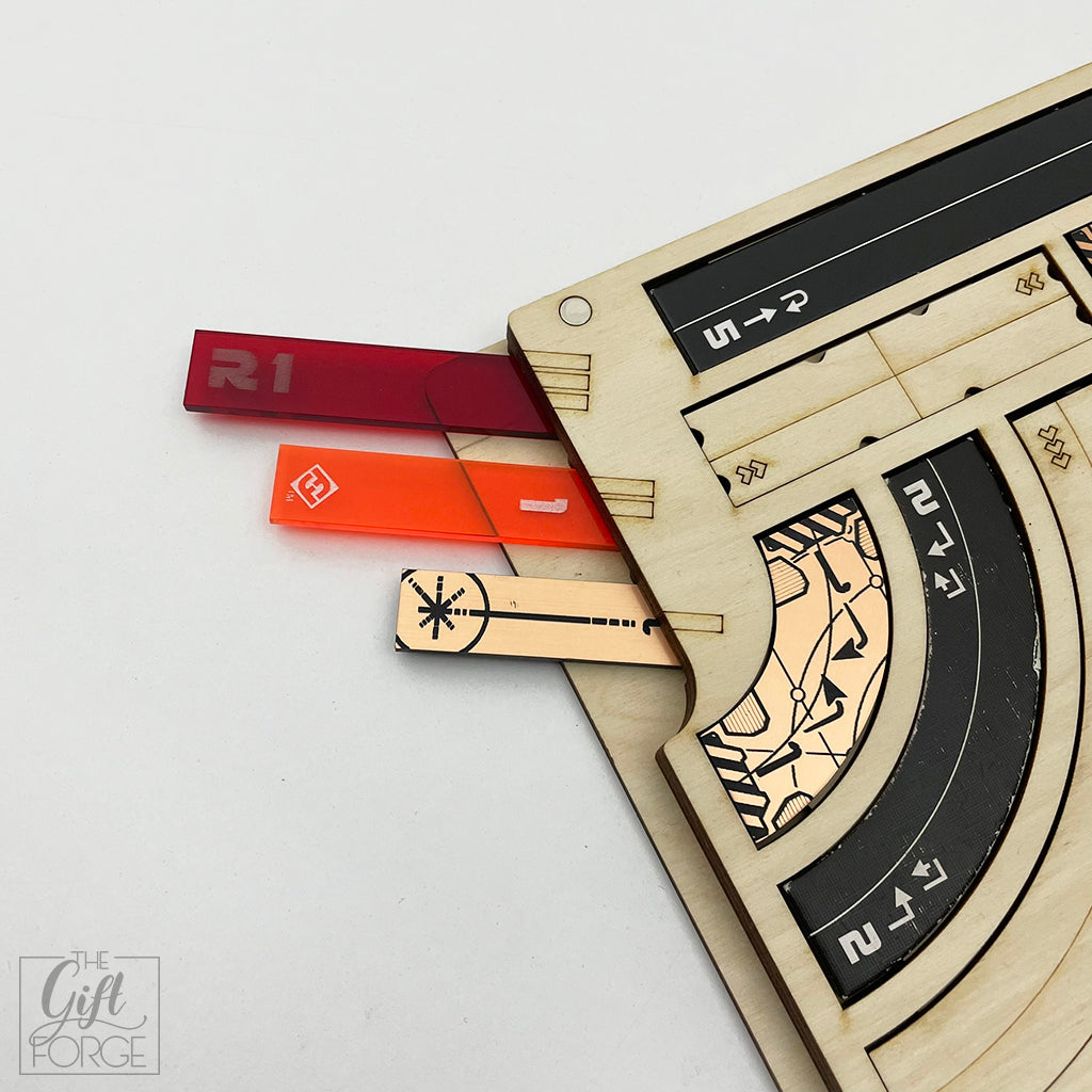 Manoeuvre and range ruler holder compatible with X-wing (+ tournament tray)
