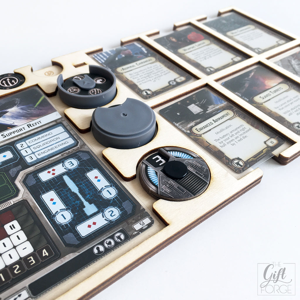 Player board compatible with Star Wars: Armada