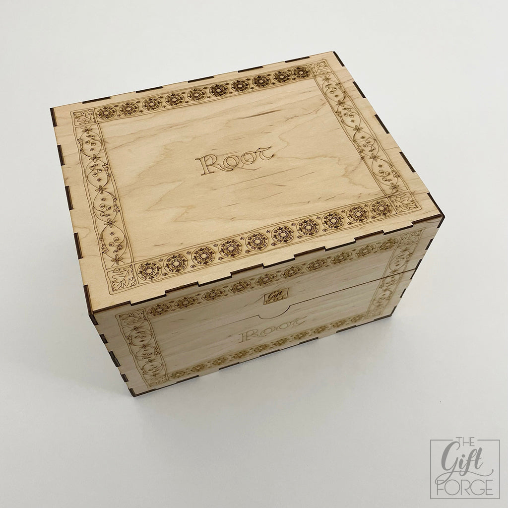 Wooden box compatible with Root