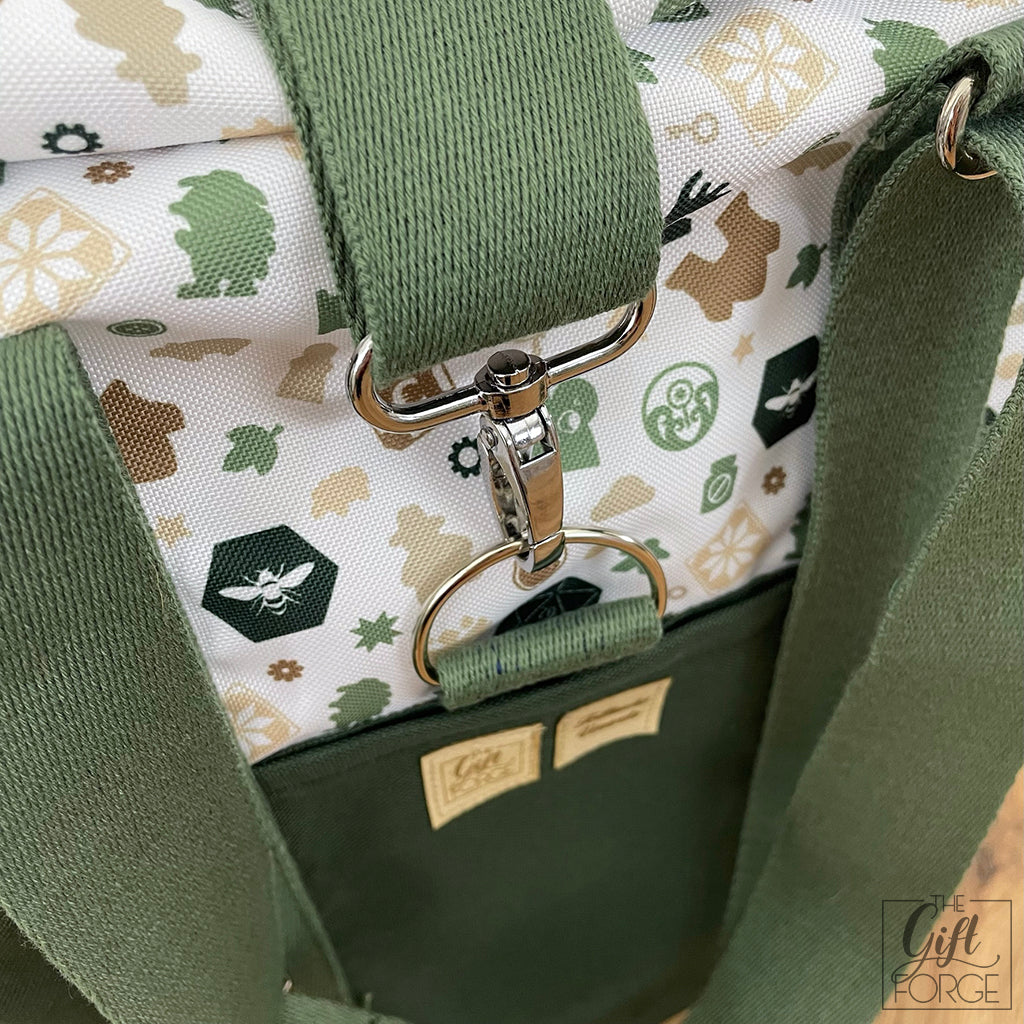 Board game bag (roll-top) - Green