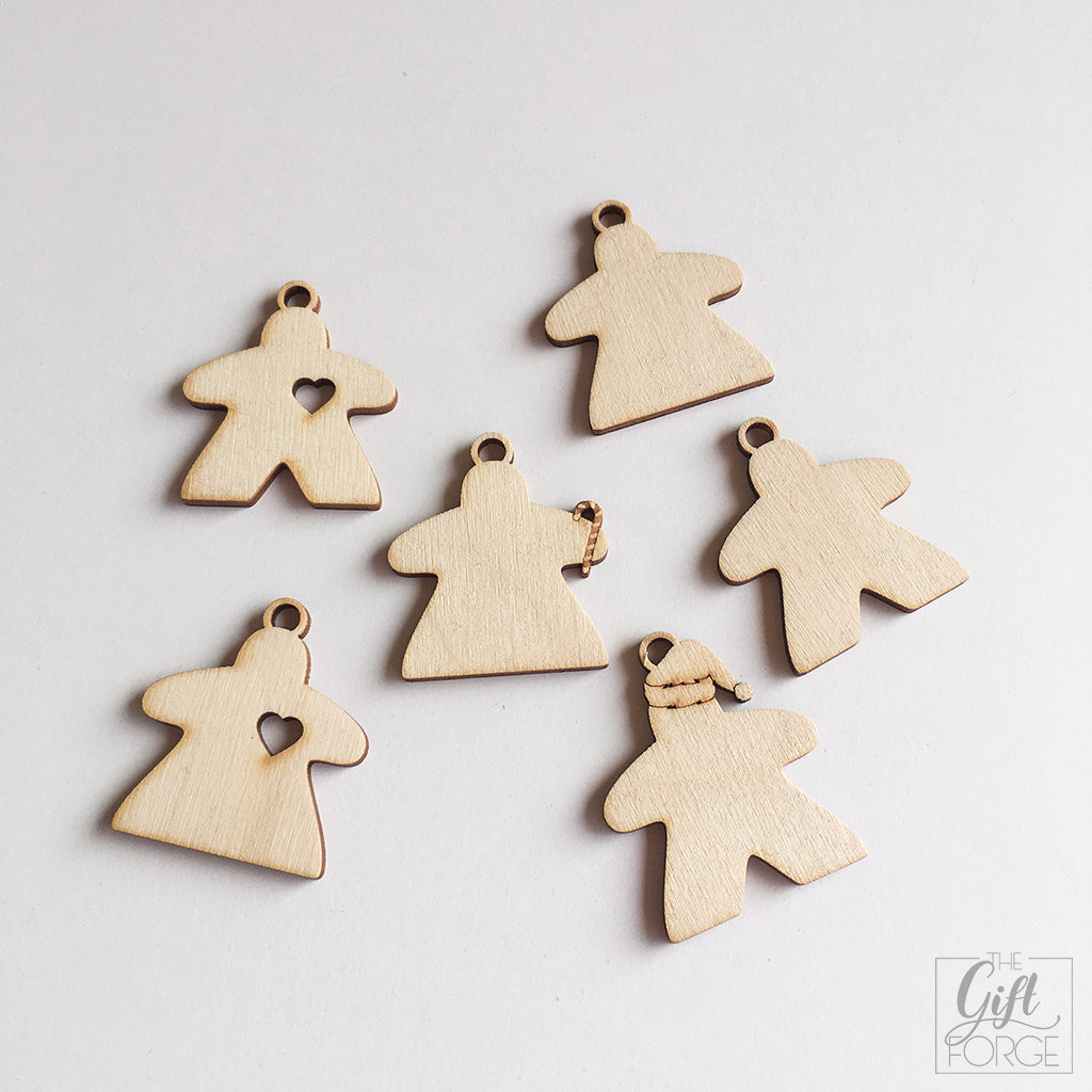 Christmas tree ornaments - Meeple