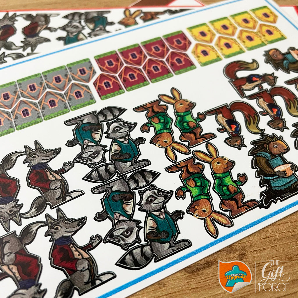 Meeple sticker set compatible with Creature Comforts