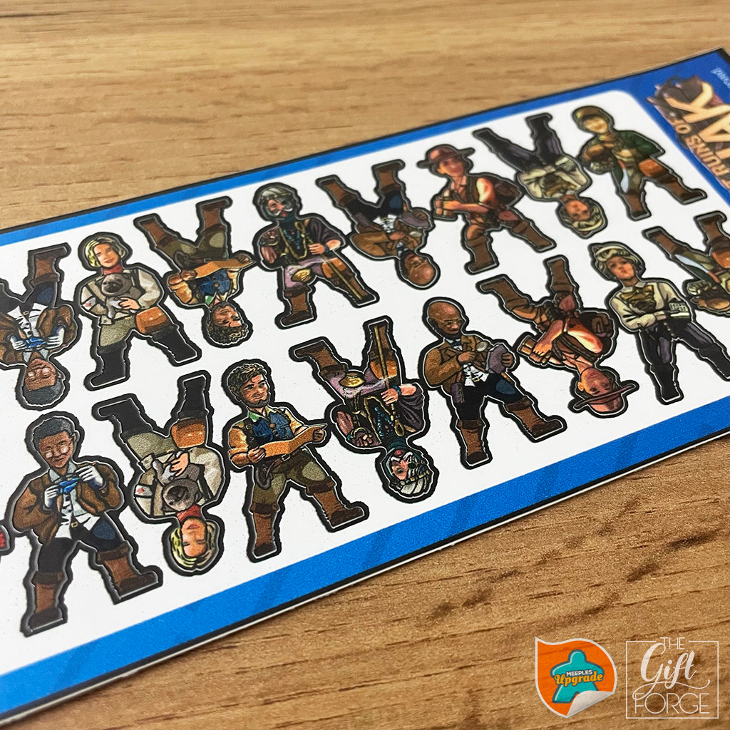 Meeple sticker set compatible with Lost ruins of Arnak