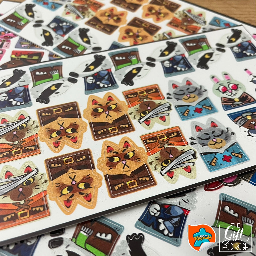 Meeple sticker set compatible with Root (Marauder)