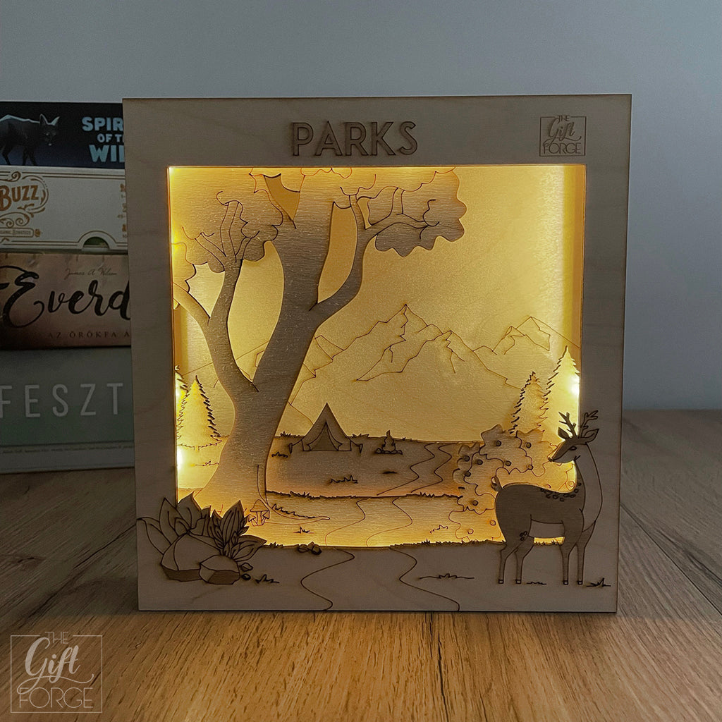 Nature themed light box