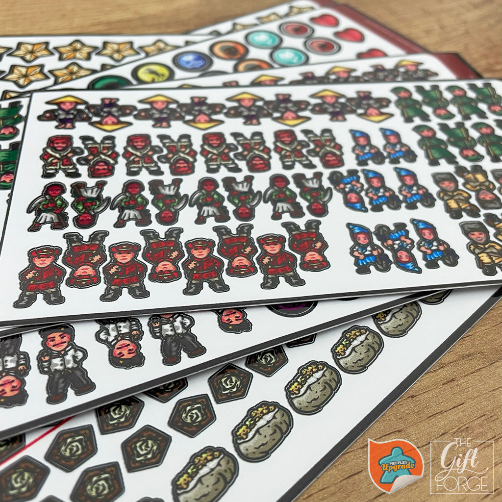 Meeple sticker set compatible with Scythe