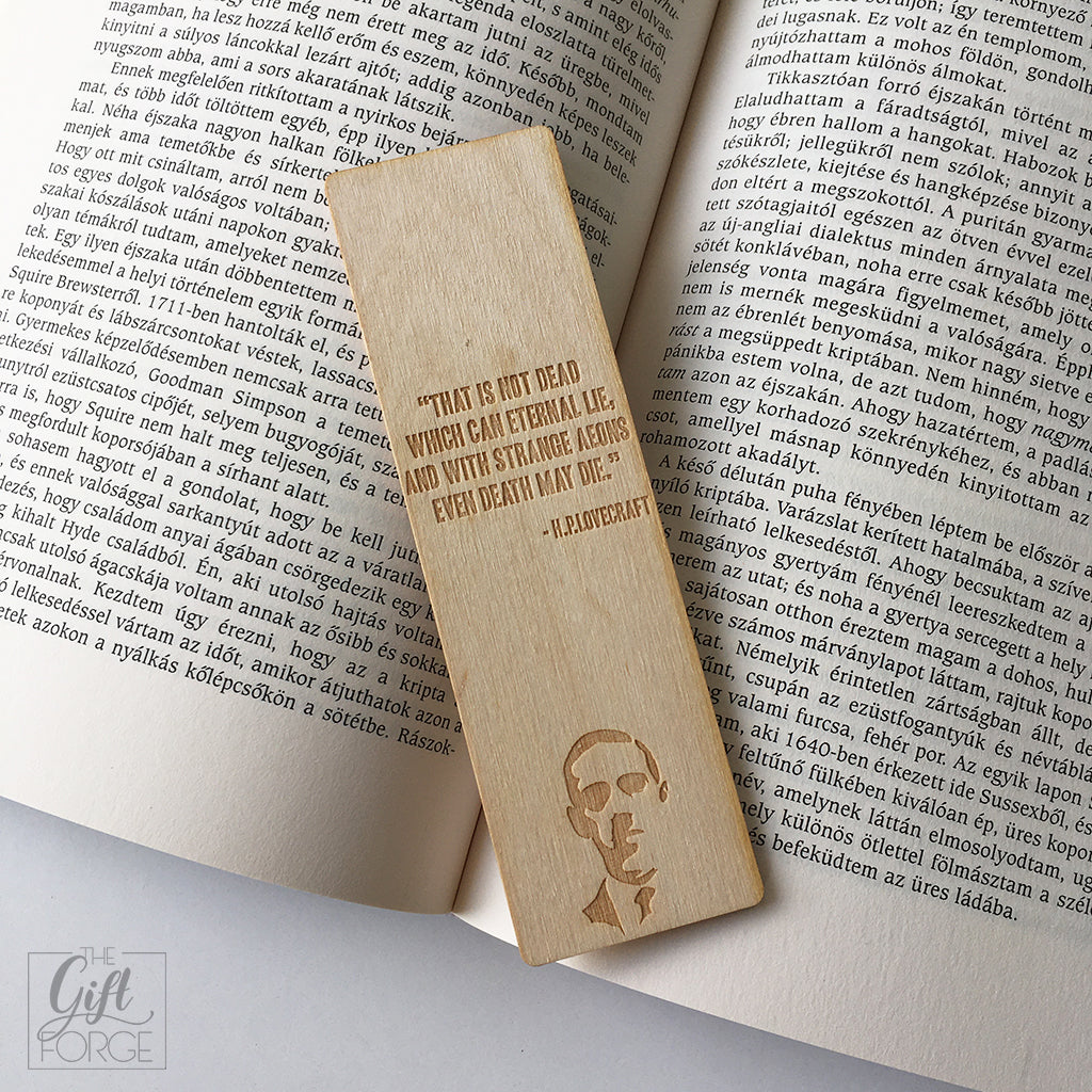 "That is not dead which can eternal lie..." bookmark