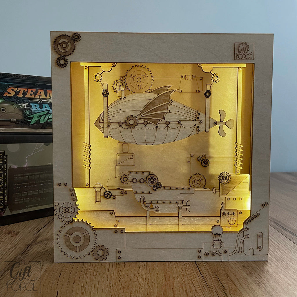Steampunk themed light box