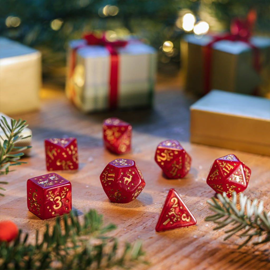 Christmas dice set